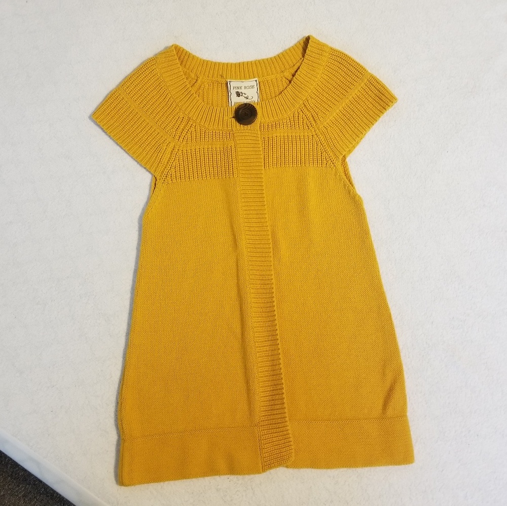 Mustard cardigan by Pink Rose